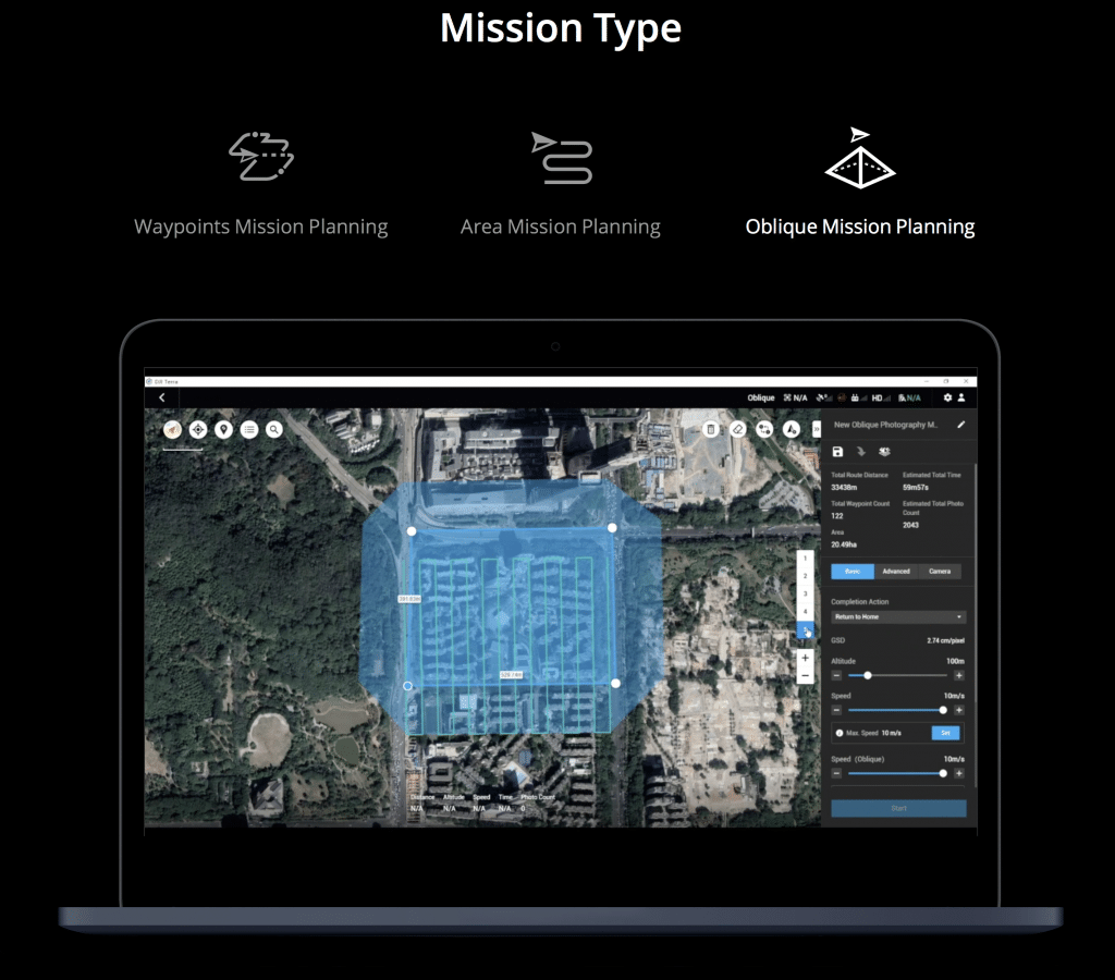 DJI Terra — эффективное решение для картографирования - планирование миссии