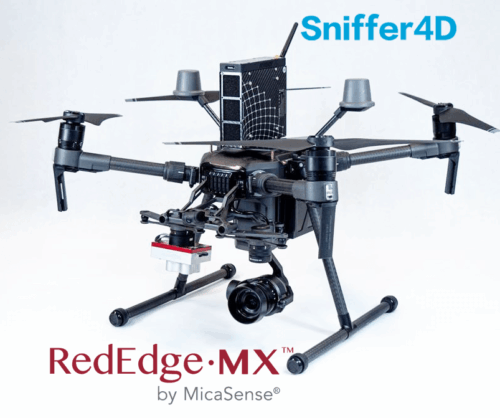 Аэрокомплекс для мониторинга окружающей среды на базе DJI Matrice 210 V2 + Газоанализатор Sniffer4D + MicaSense RedEdge MX + DJI Zenmuse X5S