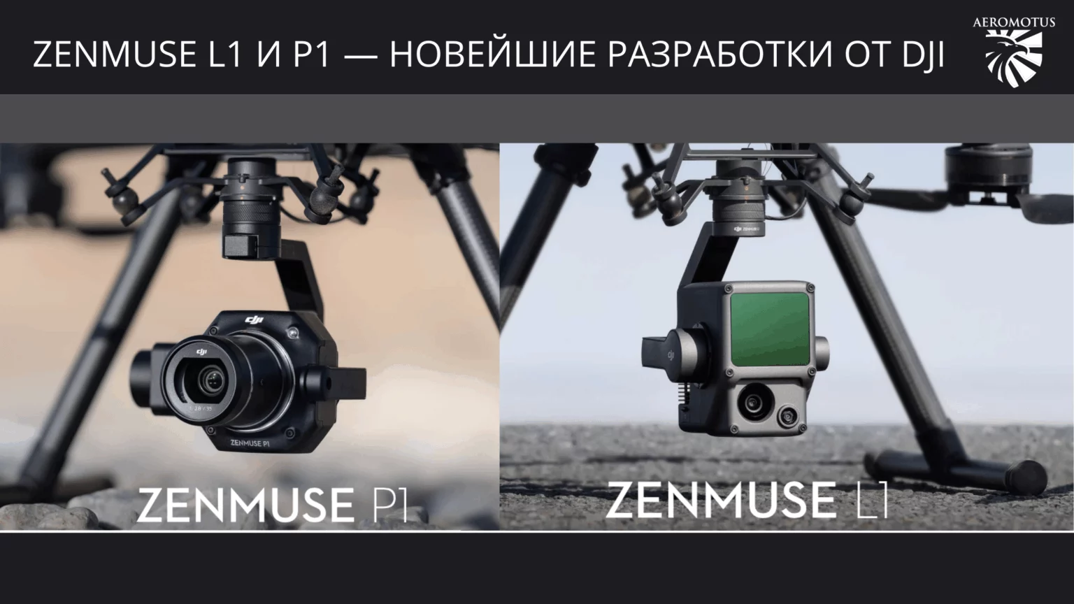 DJI представляет Zenmuse P1 и Zenmuse L1 — лучшие решения для геодезии и картографии