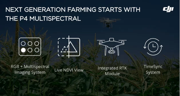 P4 Multispectral  — интеллектуальный сельскохозяйственный инструмент