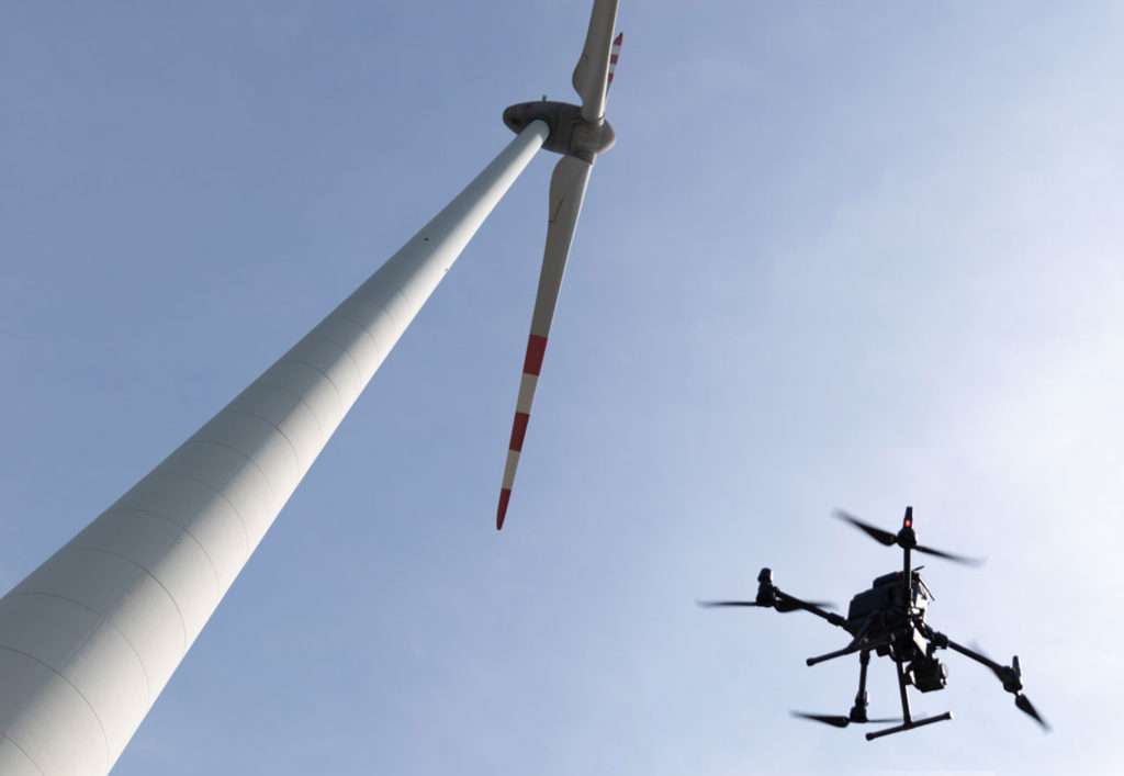 Применение дронов DJI для инспекции ветрогенераторов - Электроэнергетика