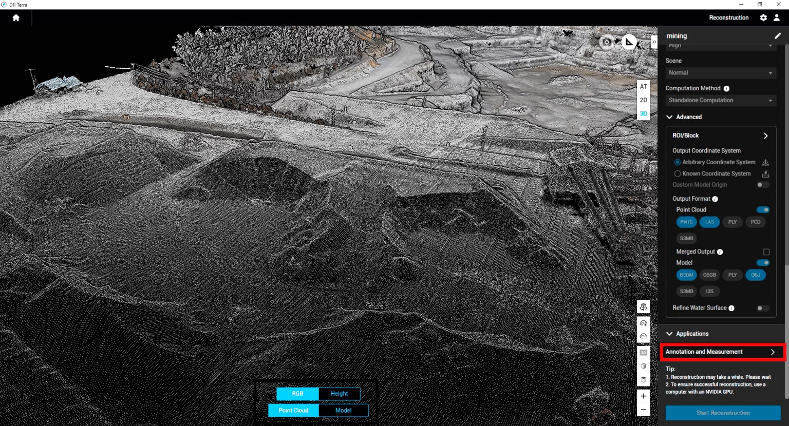 Измерения запасов с дронами DJI Enterprise и DJI Terra | Пошаговая инструкция