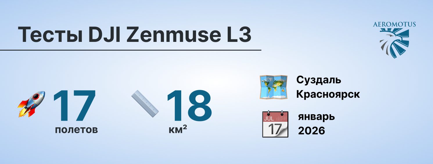 Тесты DJI Zenmuse L3