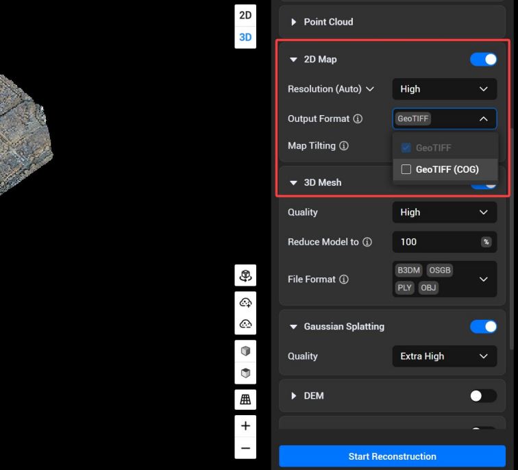 DJI Terra 5.2.0. Extra feature 3