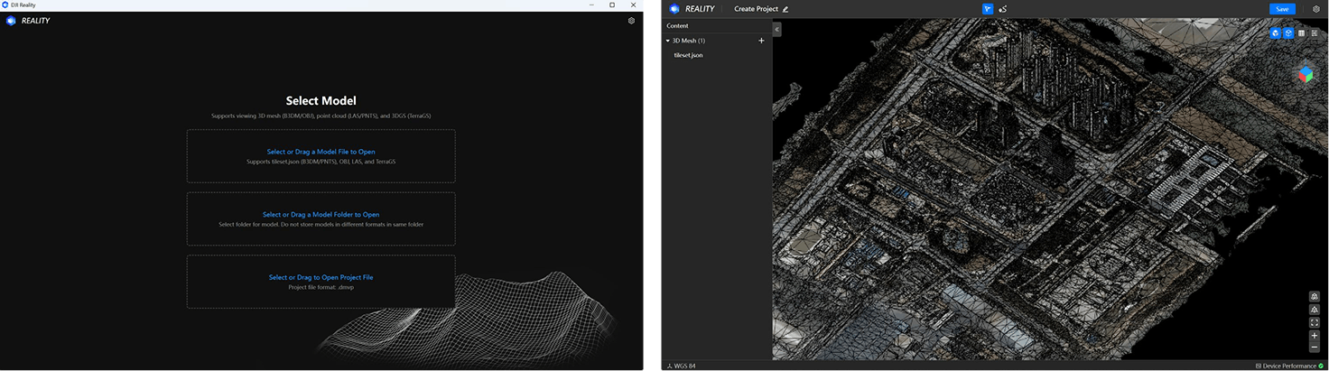DJI Reality screenshots