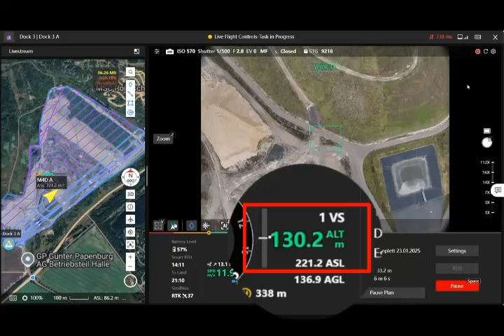 Зарядная станция DJI Dock 3 с квадрокоптером DJI Matrice 4D -
