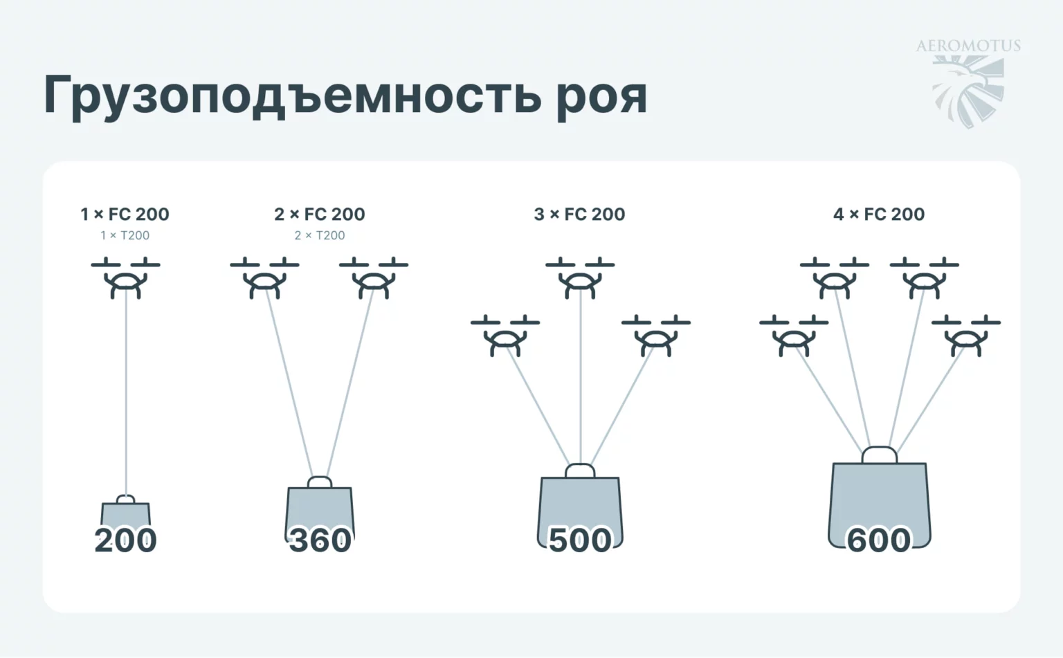 DJI FlyCart 200 + роевые технологии
